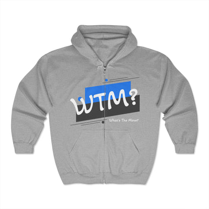 Unisex Heavy Blend™ "What's The Move?" Full Zip Hoodie