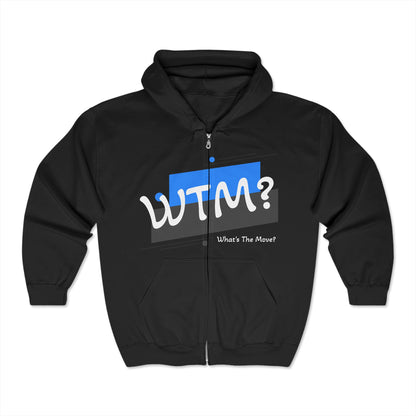 Unisex Heavy Blend™ "What's The Move?" Full Zip Hoodie