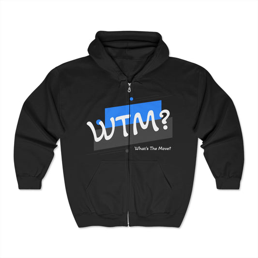 Unisex Heavy Blend™ "What's The Move?" Full Zip Hoodie